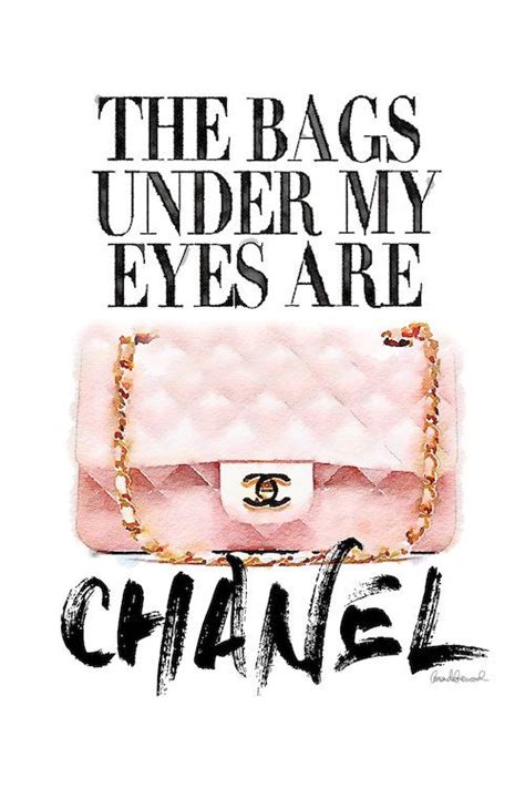 The Bags Under My Eyes Are Chanel II Art Print